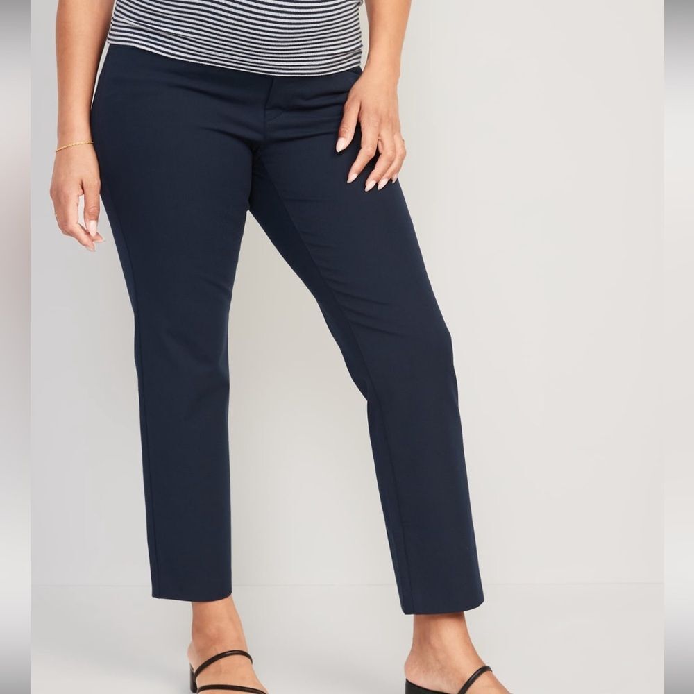NWT- Old Navy Maternity - 2. Navy Pixie Straight Ankle